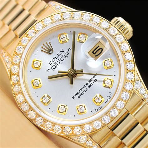 womens rolex diamond bezel|rolex women's diamond bezel watch.